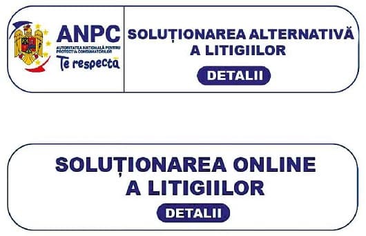 Bannere pentru soluționarea alternativă și online a litigiilor